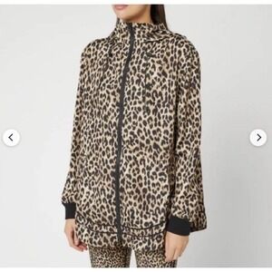 The Upside Leo Ash Jacket Leopard Women's XS Windbreaker